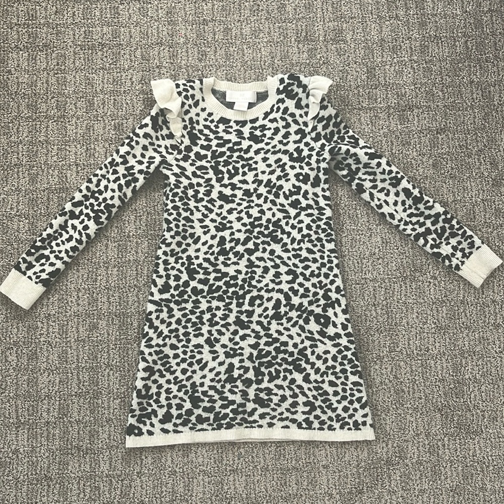 Rachel parcell girls leopard sweater dress